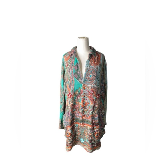 Anu embroidered Boho Sweater  100% Rayon - Picture 4 of 12
